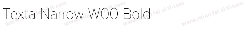 Texta Narrow W00 Bold字体转换